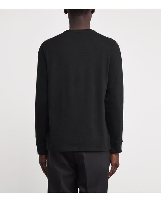 Vince Black Sueded Jersey Pocket T-Shirt for men