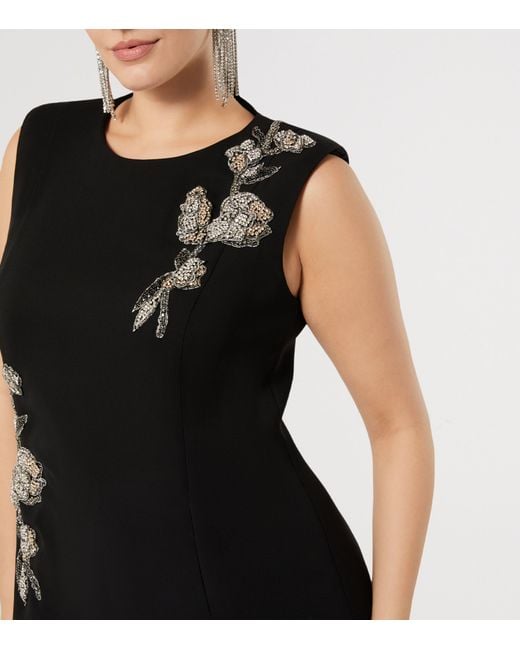 Marina Rinaldi Black Embellished Maxi Dress