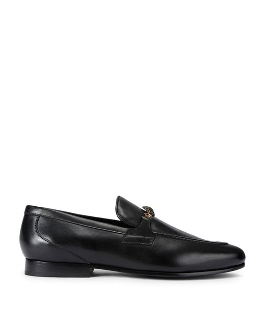 Kurt Geiger Black Leather Alton Loafers for men