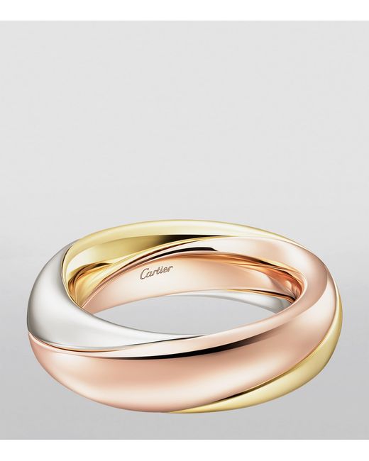 Cartier Metallic Medium, Rose And Diamond Trinity One Ring