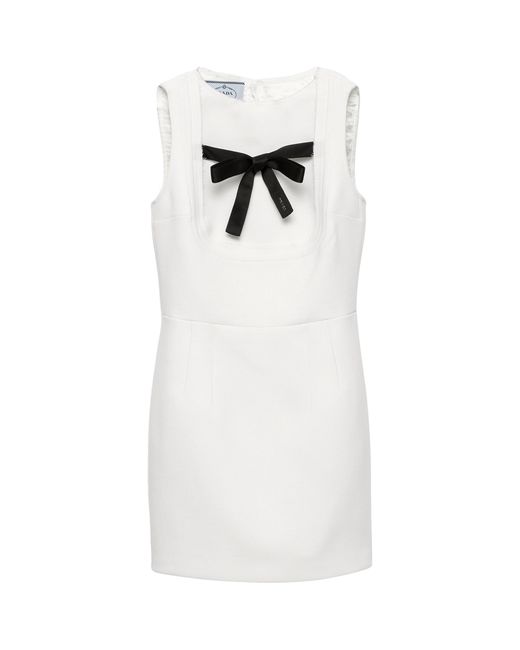 Prada White Natté Dress