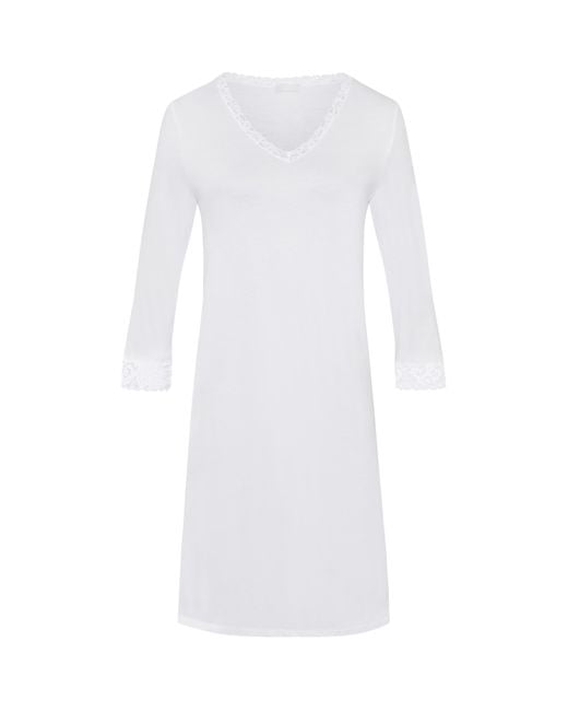 Hanro White Cotton Moments Nightdress