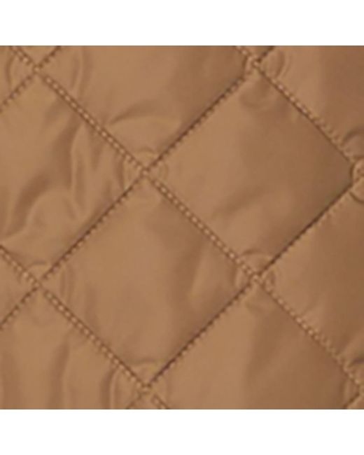 Burberry Brown Quilted Hooded Coat