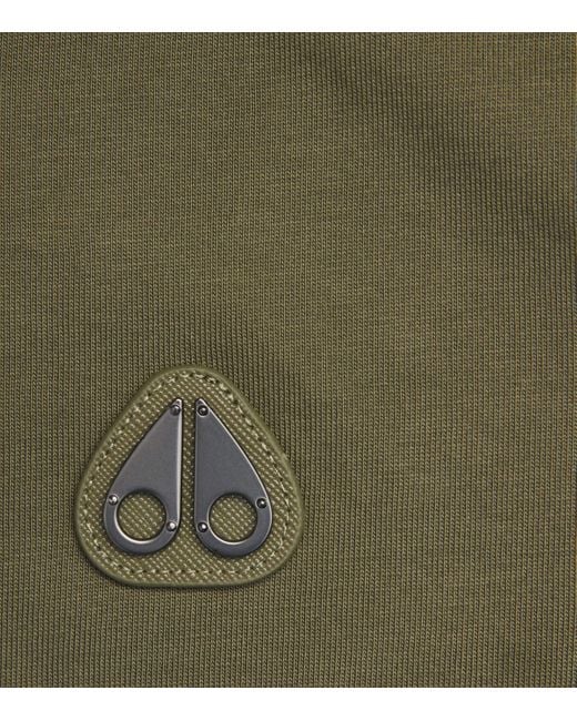 Moose Knuckles Green Cotton Crescent T-Shirt for men