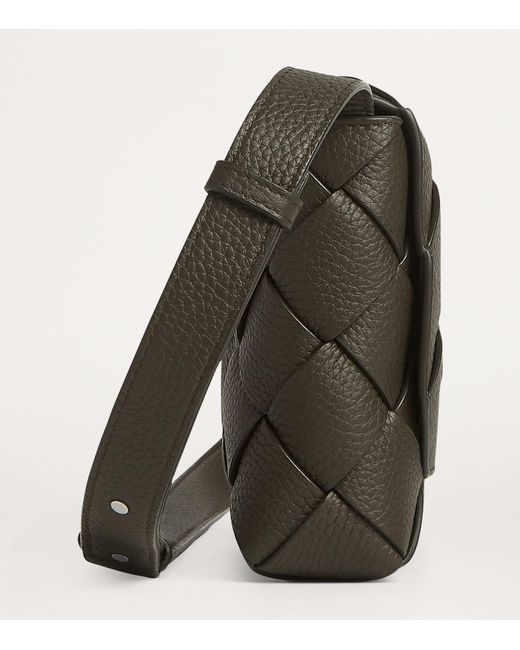 Bottega Veneta Black Small Leather Diago Cross-body Bag for men