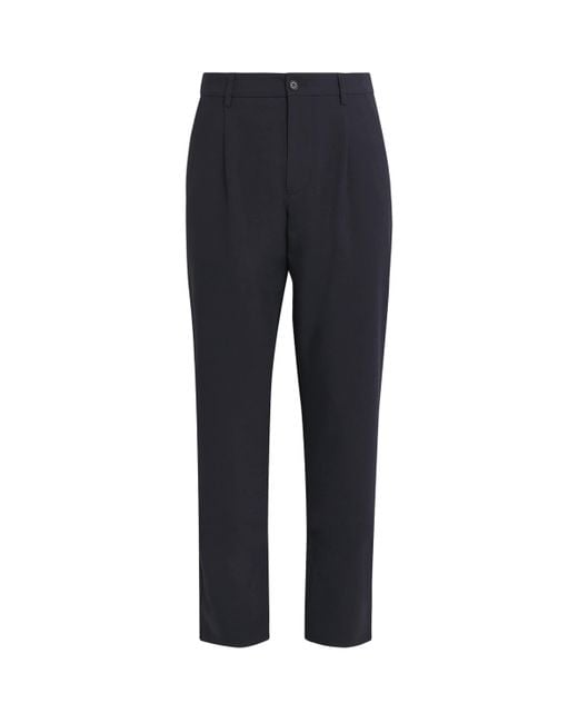 Aspesi Blue Straight Trousers for men