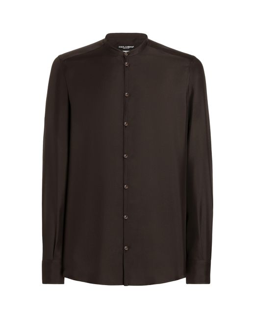 Dolce & Gabbana Black Silk Shirt for men