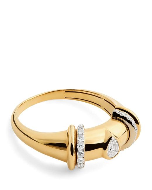 L'Atelier Nawbar Metallic And Diamond Sailor Moon Ring