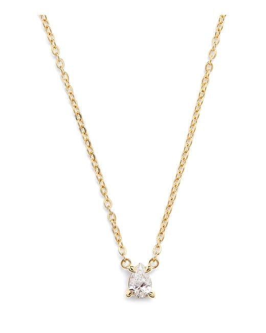 Harrods Metallic And Diamond Pendant Necklace