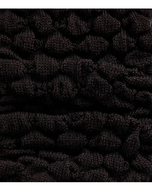 Falke Black Wool-Blend Haze Leg-Warmers