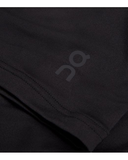 On Shoes Black Studio Cut-Out Crop Top