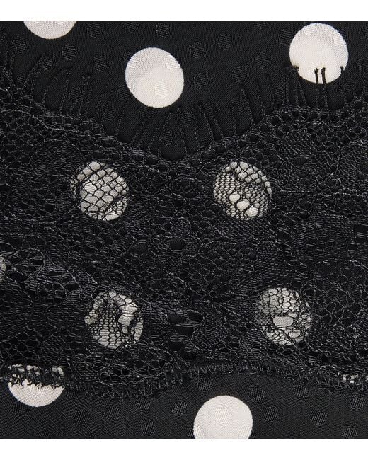 Anine Bing Black Polka Dot Amelia Cami Top