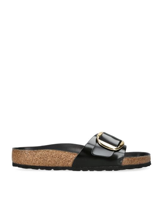 Birkenstock Brown Leather Madrid Big Buckle Sandals