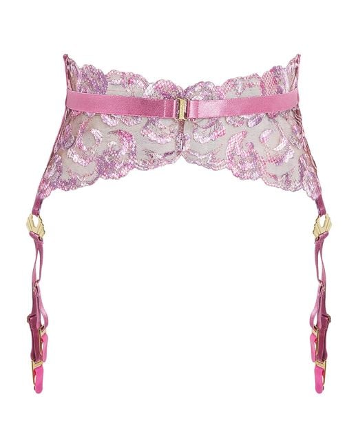 Bordelle Pink Siren Suspender