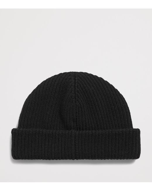Balenciaga Black Wool Beanie for men