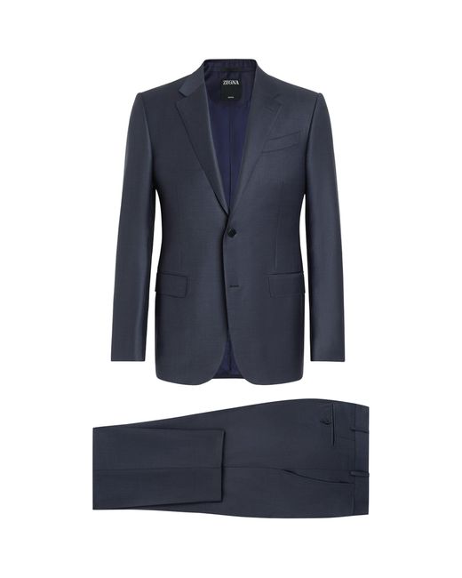 Zegna Blue Trofeo Wool 2-piece Suit for men