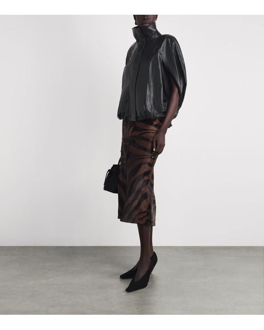 Jonathan Simkhai Black Nappa Jada Leather Jacket