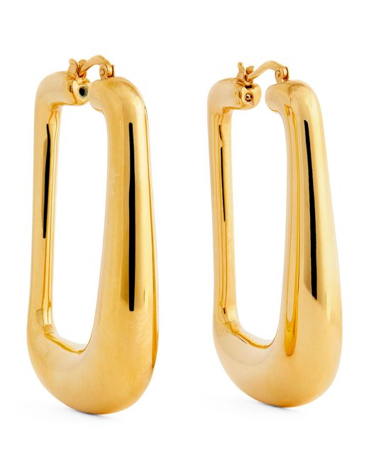 Jacquemus Metallic Oval Earrings