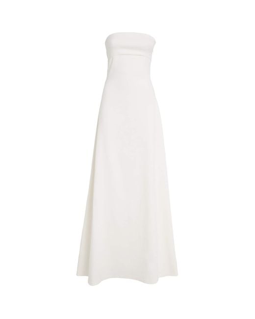 Jacquemus White Strapless The Bustier Maxi Dress