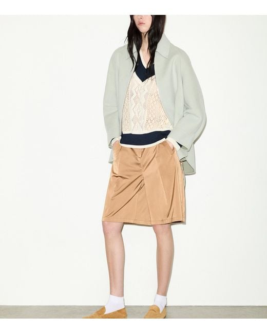 MAX&Co. Gray Virgin Wool A-Line Coat