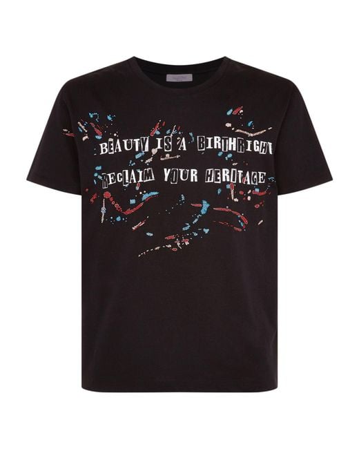Valentino Black Beauty Is A Birthright T-shirt for men