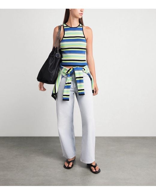 Toccin Blue Cotton Avery Tank Top