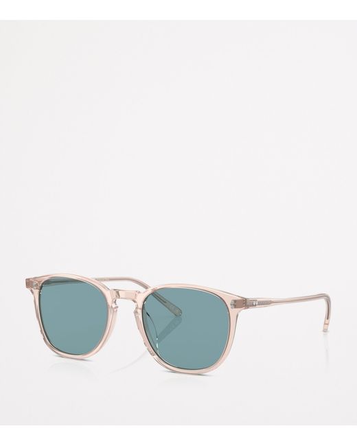 Oliver Peoples Blue Finley 1993 Sun Round Sunglasses