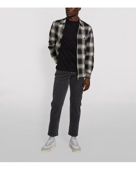 Sandro Black Linen T-shirt for men