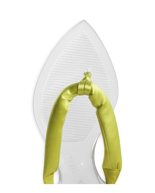 Alaïa Yellow Invisible Thong Flip Flops