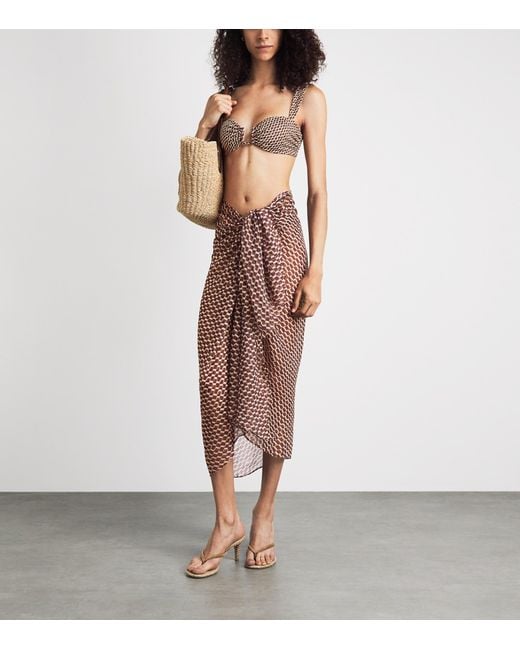 Away That Day Brown Santorini Sarong