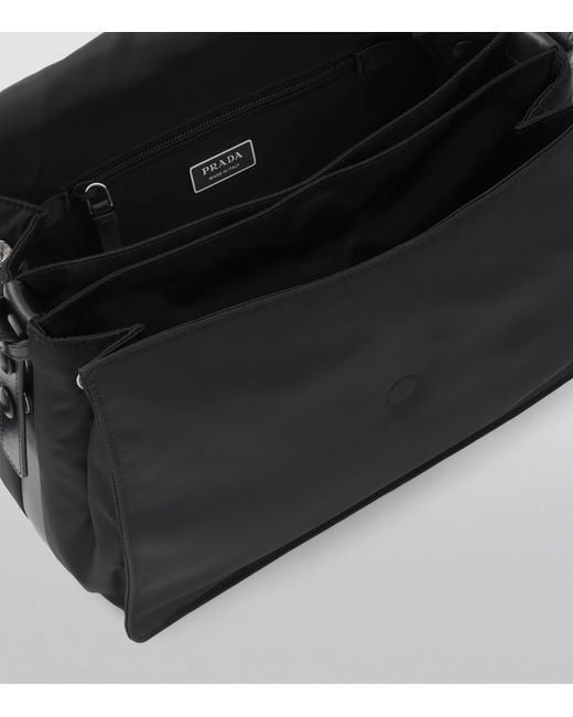 Prada Black Re-Nylon Padded Shoulder Bag