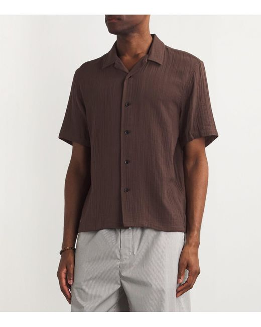 Rag & Bone Brown Cotton Camp Shirt for men