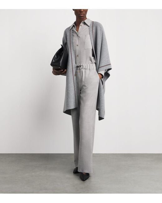Colombo Gray Cashmere Button-Up Shirt