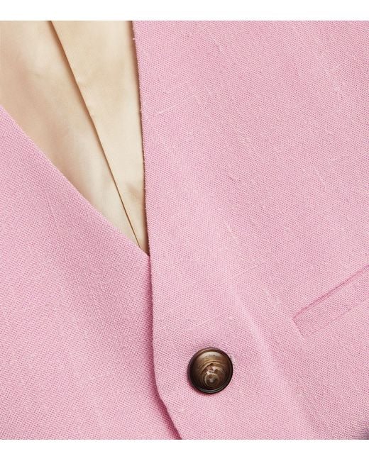 Nanushka Pink Tailored Semme Waistcoat for men