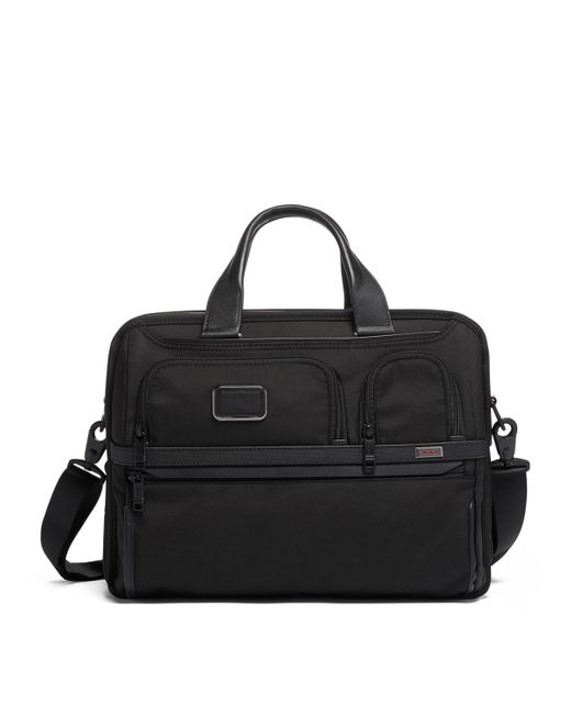 Tumi Black Expandable Organiser Laptop Case for men