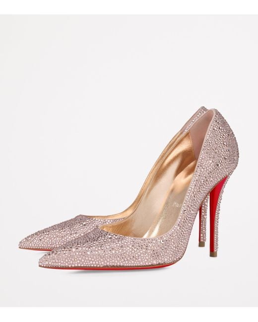 Christian Louboutin Pink Exclusive Miss Z Strass Pumps 100