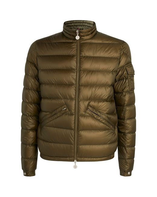 Moncler Green Agay Quilted Jacket for men
