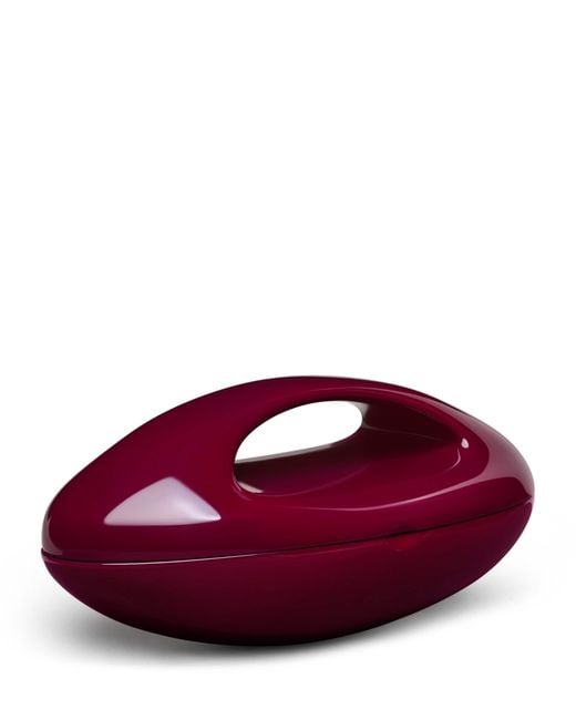 Alaïa Purple Sculptural Clutch Bag
