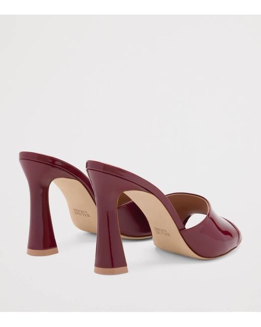 Malone Souliers Red Patent Leather Roxanne Mules 90