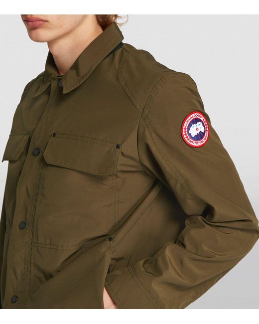 Canada Goose Green Burnarby Chore Overshirt for men