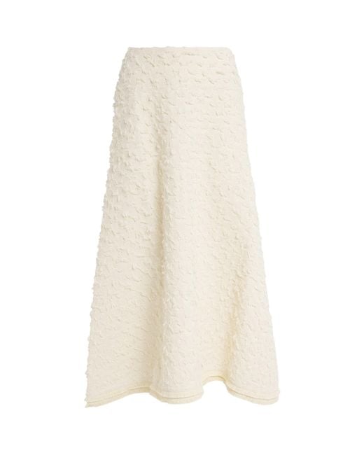 Ulla Johnson White Cotton Josanna Midi Skirt
