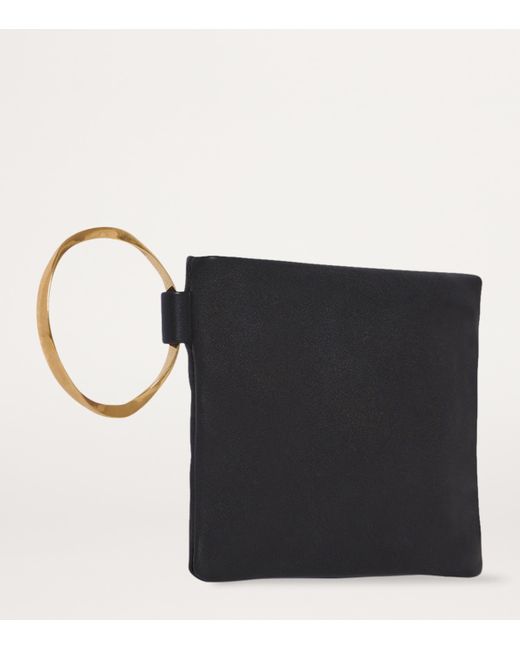 The Row Black Bracelet Sqaure Clutch Bag