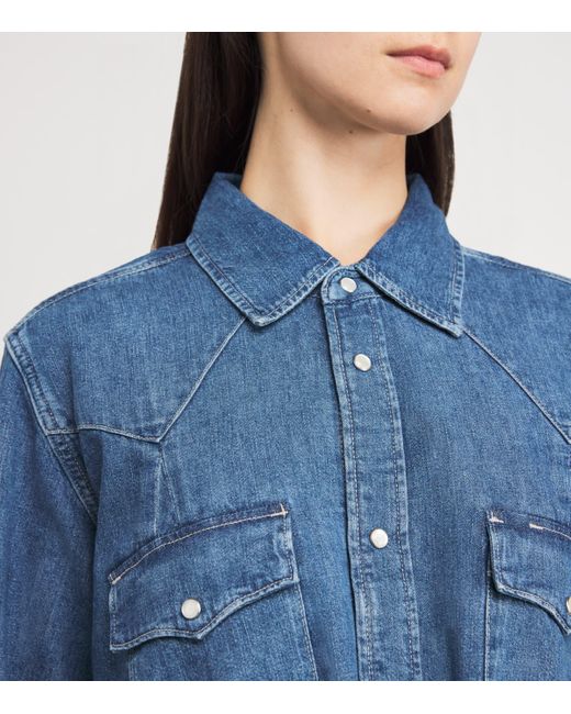 Polo Ralph Lauren Blue Denim Western Shirt
