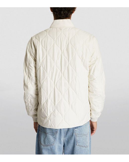 Polo Ralph Lauren White Onion-quilted Bomber Jacket for men