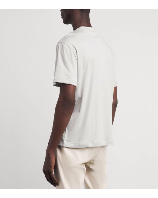 Eleventy White Cotton-Modal T-Shirt for men