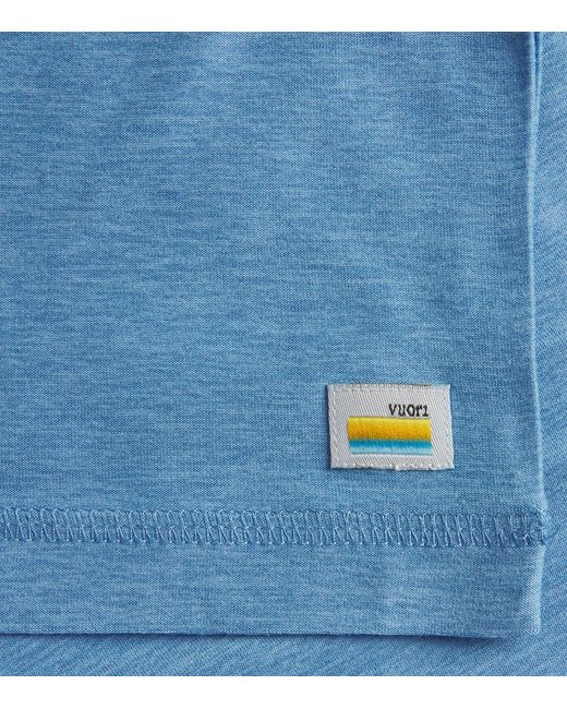 vuori Blue Strato Tech T-Shirt for men