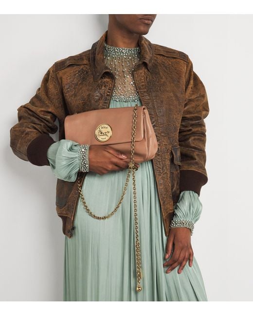 Chloé Natural Medium Leather Heritage Shoulder Bag