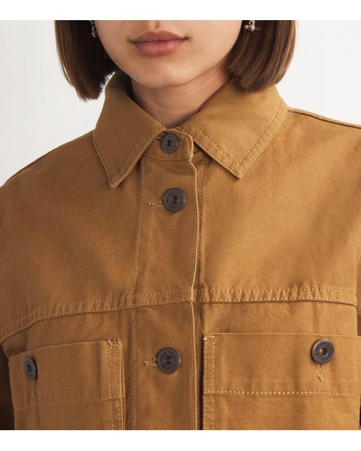 Weekend by Maxmara Brown Cotton Workwear Jacket