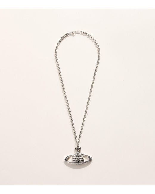 Vivienne Westwood Natural Mini Bas Relief Orb Pendant Necklace for men
