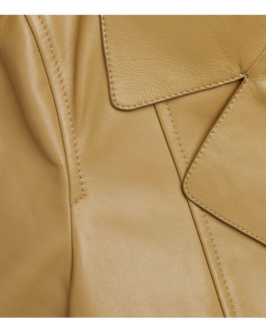Yves Salomon Natural Leather Trench Coat